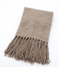 Load image into Gallery viewer, Lana Handwoven Wool Throw | Taupe

