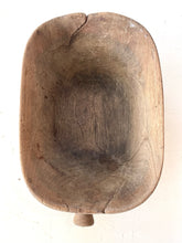 Load image into Gallery viewer, Antique Wooden Scoop Bowl
