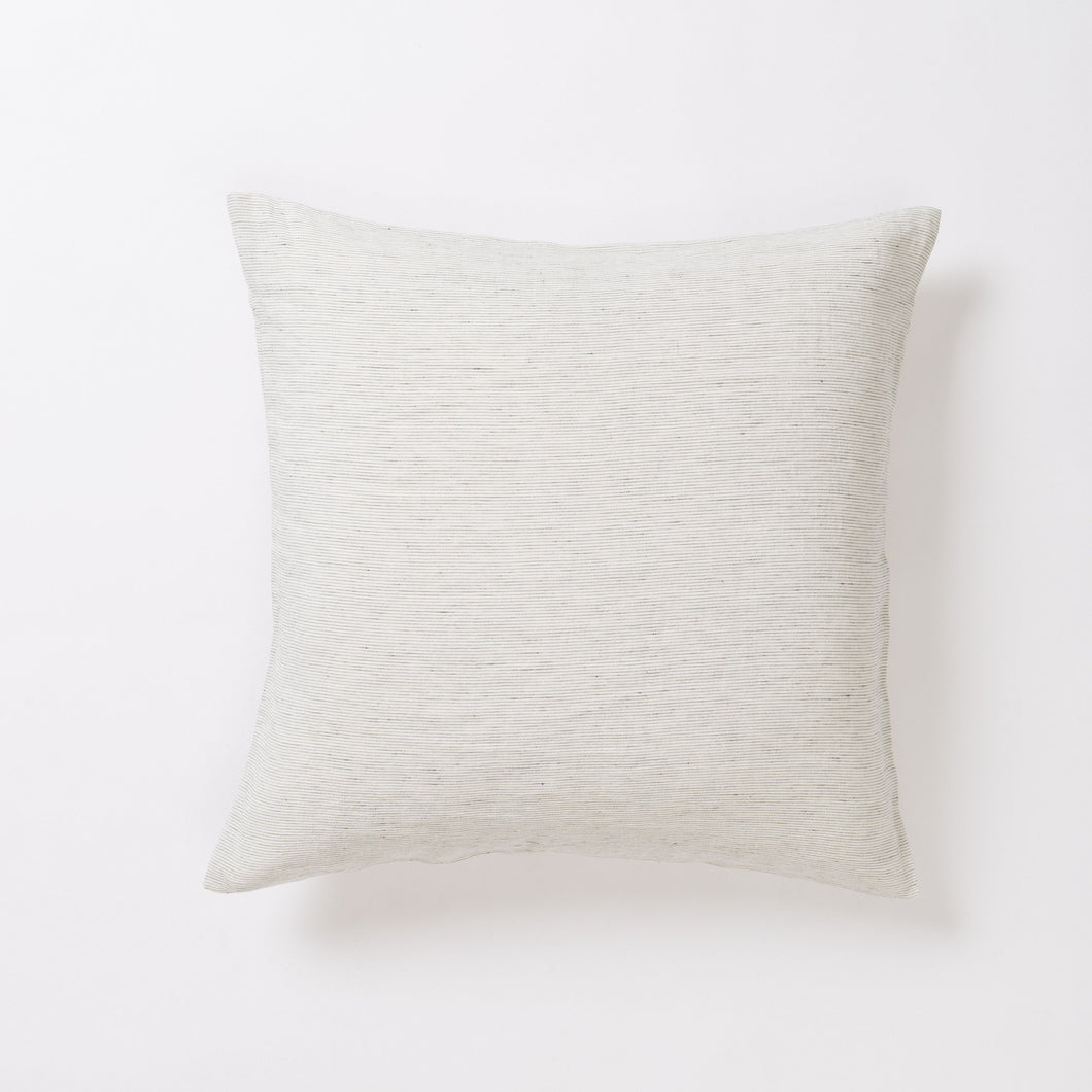 Pinstripe Linen Euro Pillowcase | Chalk + Pepper