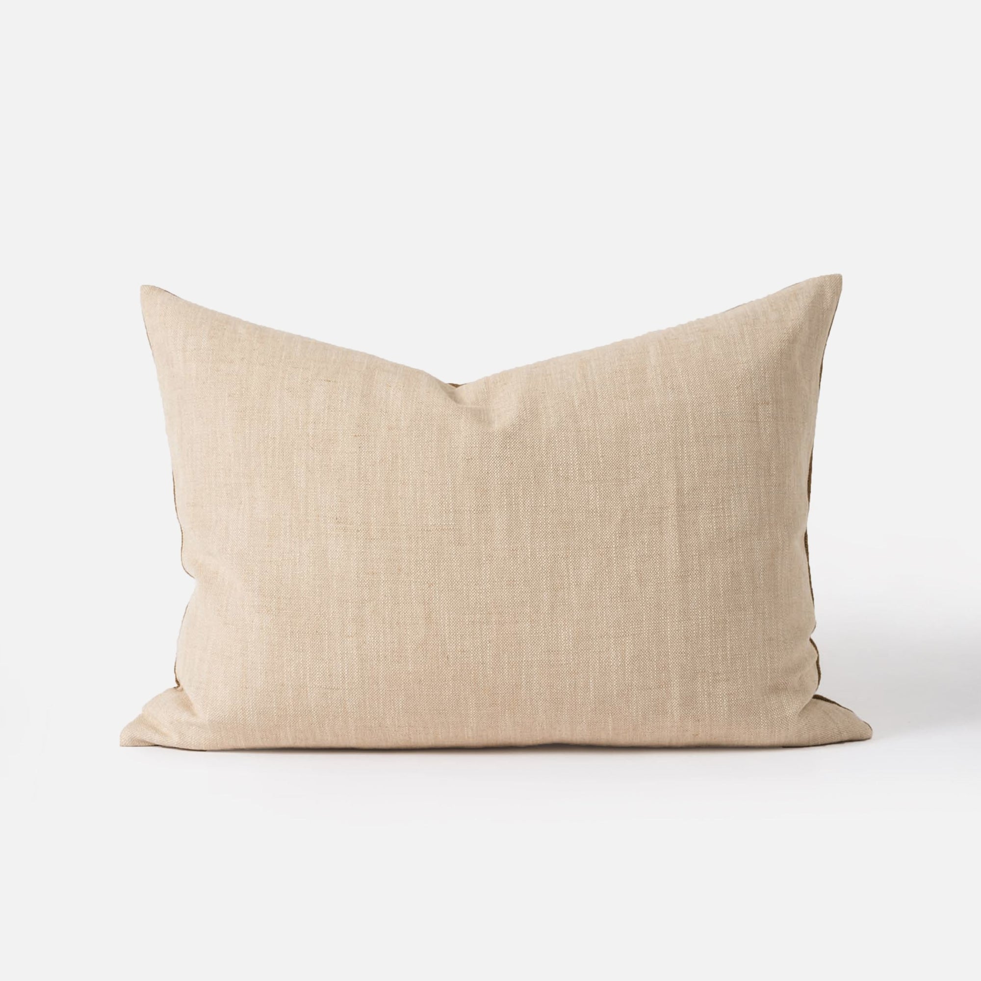 Amano Linen Blend Pillow | Bronze + Natural