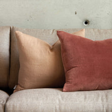 Load image into Gallery viewer, Handwoven Walnut Linen Blend Pillow
