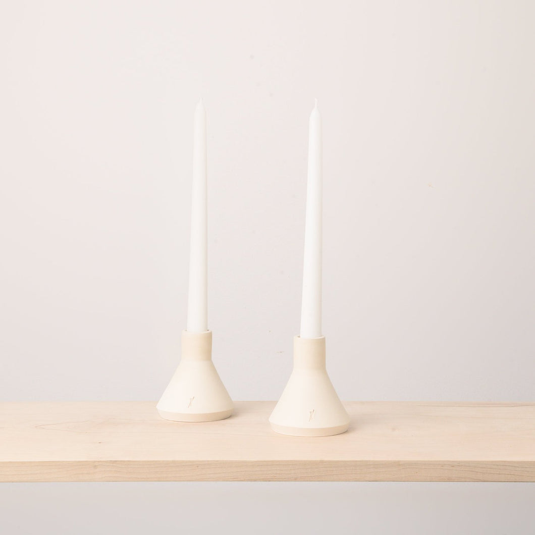 Clay Candlestick Holder | Handcrafted Pottery