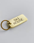 SKI HOUSE | Vintage Brass Keychain