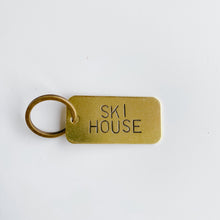 Load image into Gallery viewer, SKI HOUSE | Vintage Brass Keychain
