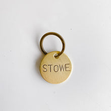 Load image into Gallery viewer, STOWE | Vintage Brass Keychain
