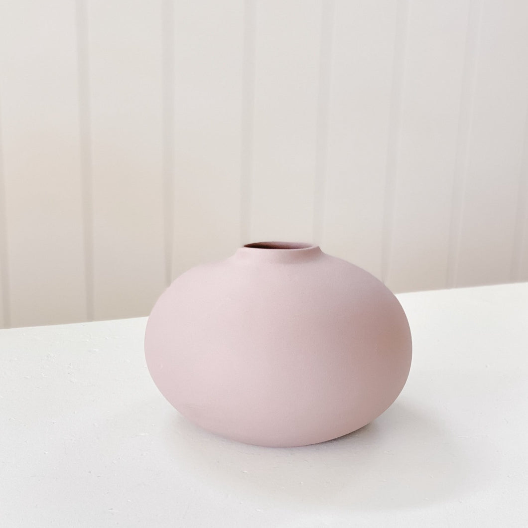 Modern Porcelain Vase | Mauve