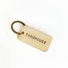 Load image into Gallery viewer, FARMHOUSE | Vintage Brass Keychain
