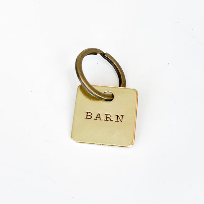 BARN | Vintage Brass Keychain