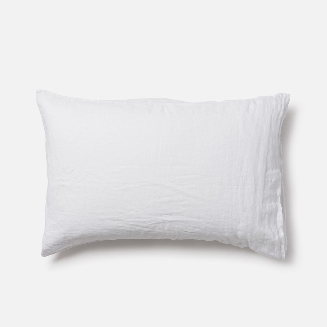 Favourite Linen Pillowcase Pair | White
