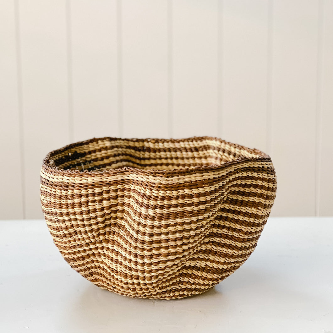 Mini Pakurigo Basket No. 1 | Natural and Brown