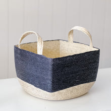 Load image into Gallery viewer, Revistero Basket | Natural + Carbon
