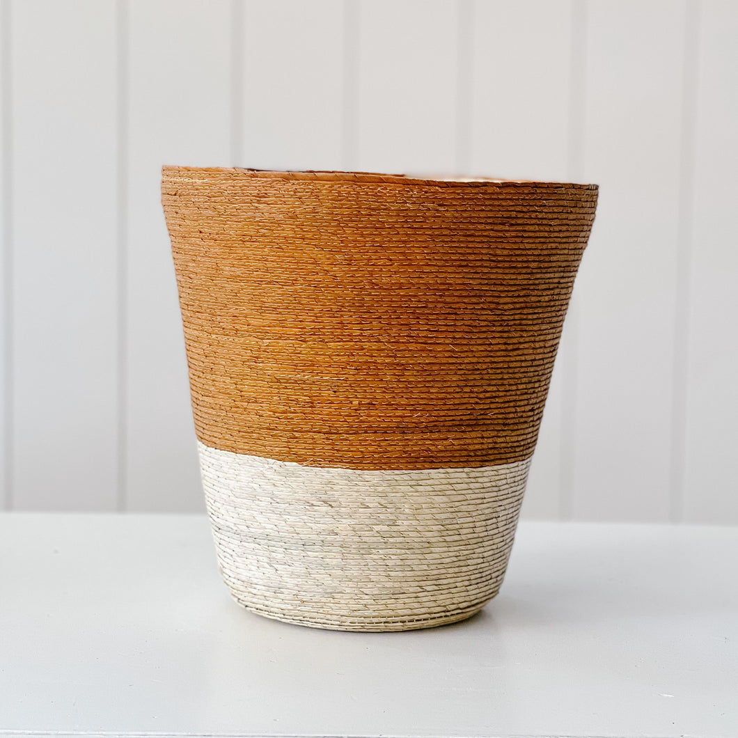 Conical Basket | Natural + Trigo
