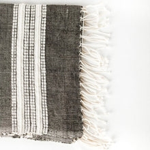 Load image into Gallery viewer, Aden Hand Towel | Charcoal + Natural
