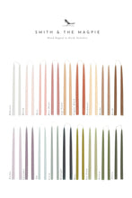 Load image into Gallery viewer, Standard European Hand-Dipped 16&quot;H Taper Candles | Set of 2 | Forest

