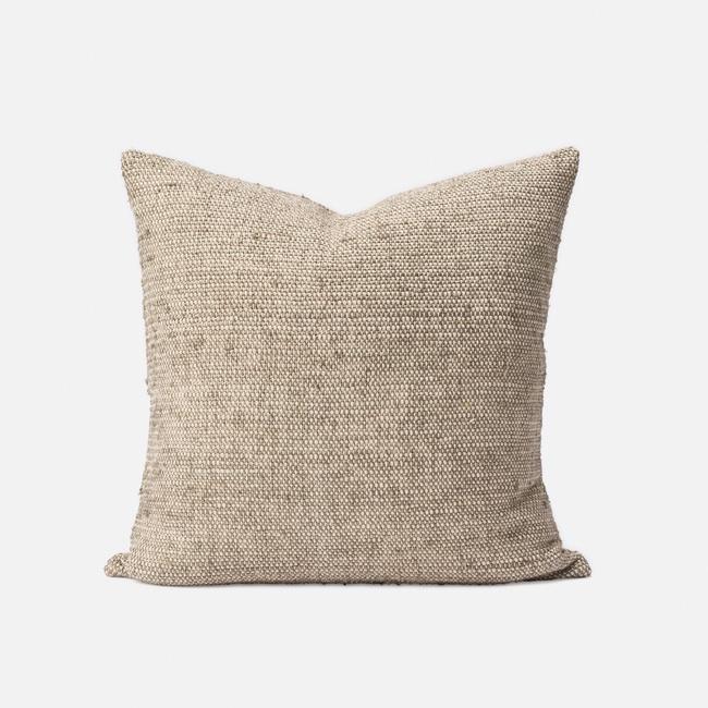 Freida Silk Blend Pillow | Matcha + Natural