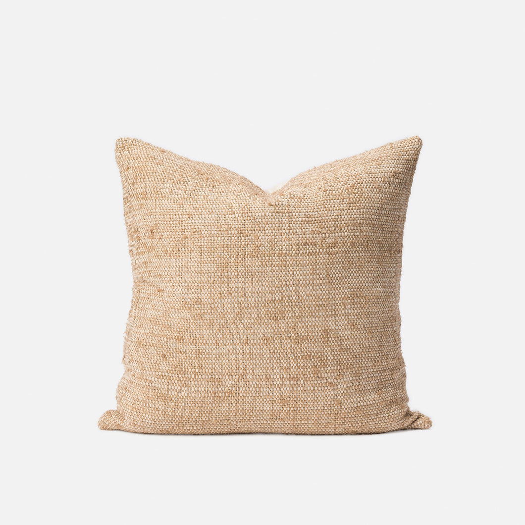 Freida Silk Blend Pillow | Tea + Natural