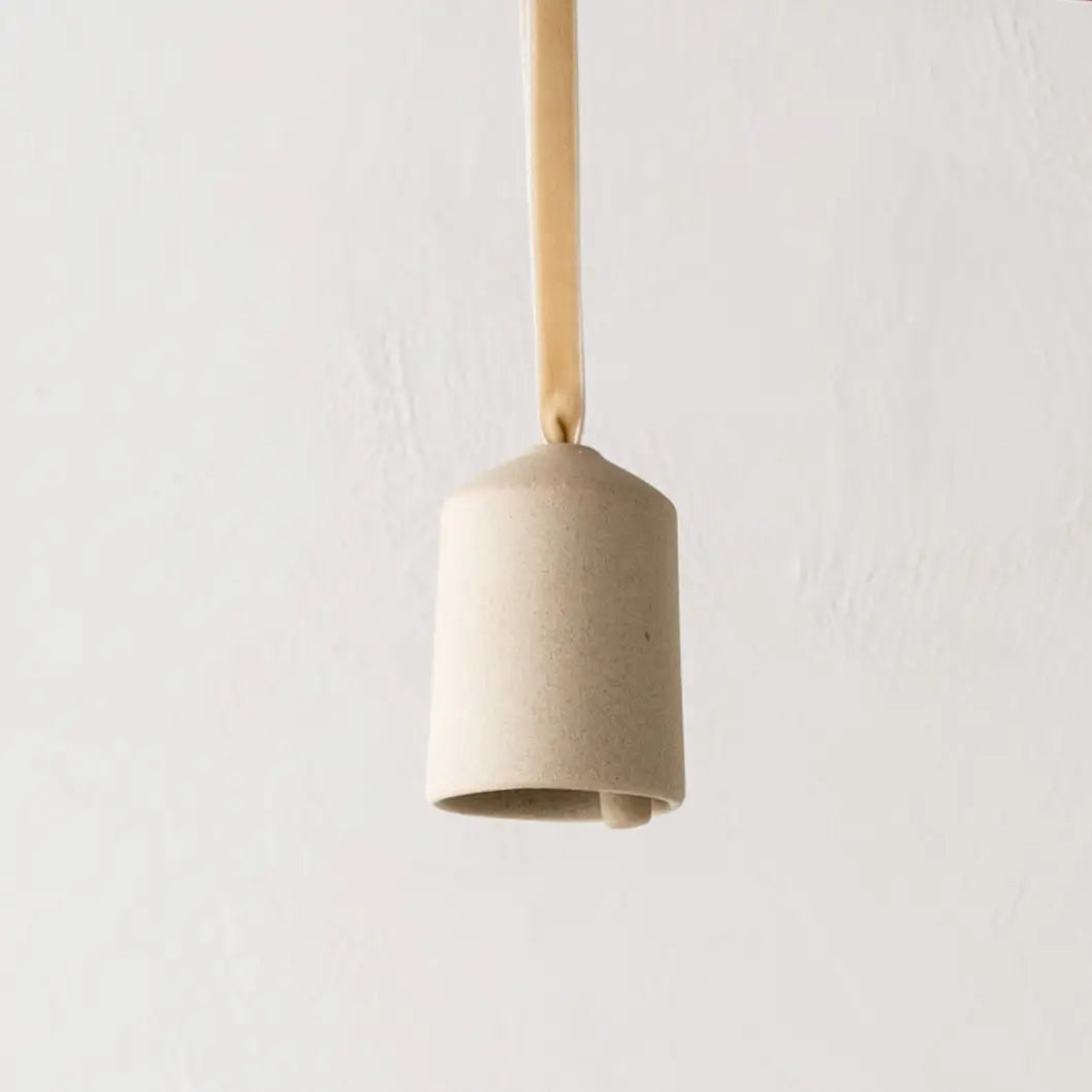 Handcrafted Ceramic Bell | Raw Stoneware