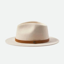 Load image into Gallery viewer, Messer Fedora Hat | White with Camel Band
