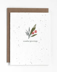 Seasons Greetings | Plantable Holiday Card