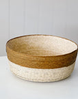 Round Tabletop Basket | Natural + Trigo