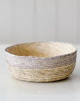 Round Tabletop Basket | Natural + Arena