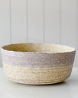 Round Tabletop Basket | Natural + Arena