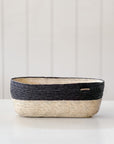 Oval Basket | Natural + Carbon