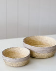 Round Tabletop Basket | Natural + Arena