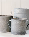 Vintage Galvanized Planter | Drum Bucket