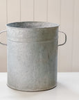 Vintage Galvanized Planter | Drum Bucket