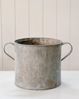 Vintage Galvanized Planter | Drum Bucket