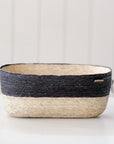 Oval Basket | Natural + Carbon