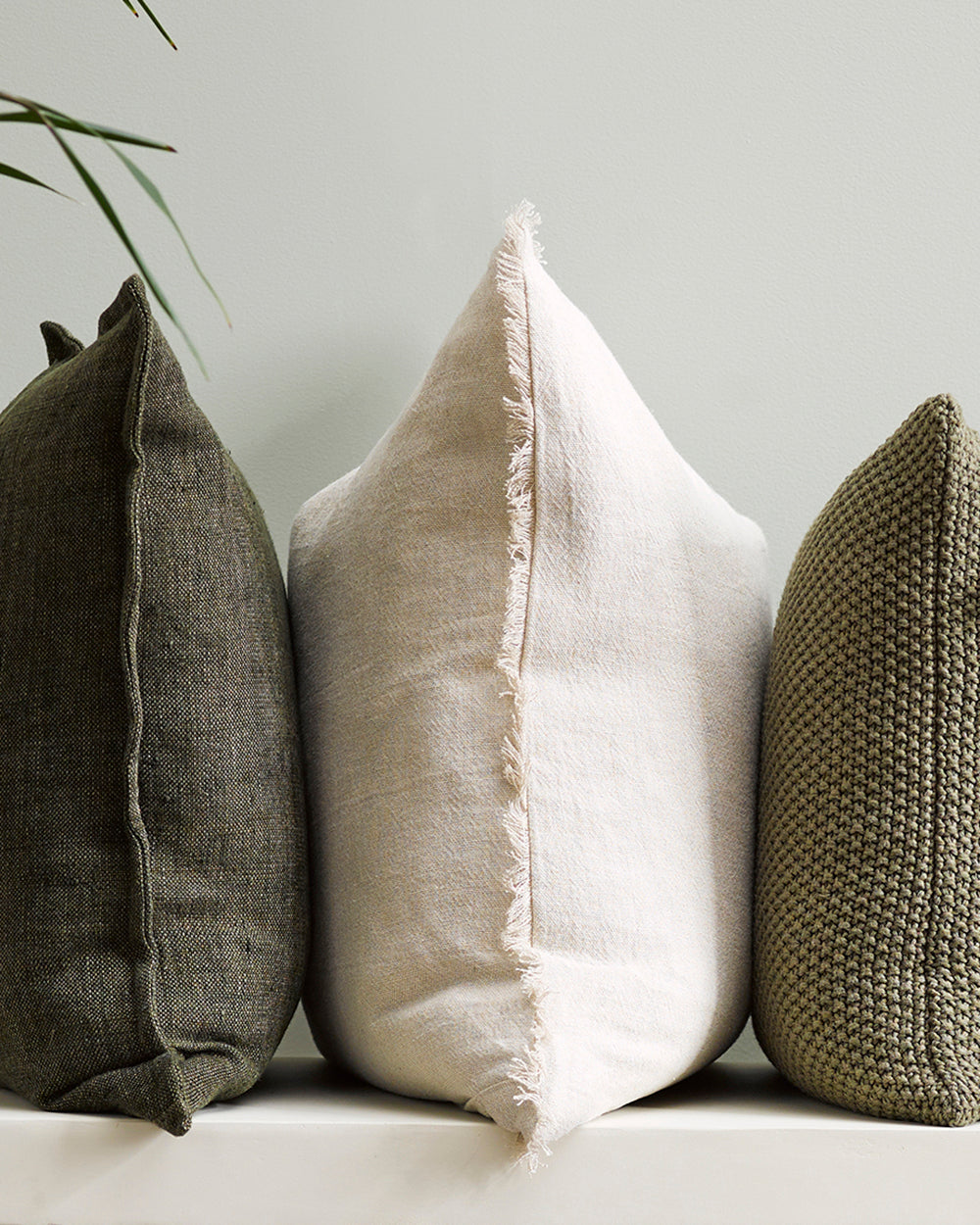 Keaton Linen Pillow | Cream + Natural