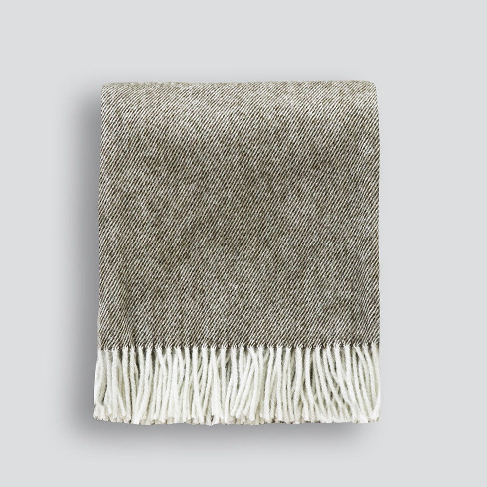 Martinborough Wool Throw | Olive