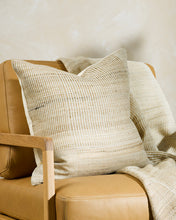 Load image into Gallery viewer, Navajo Woven Pillow | Straw + Off White
