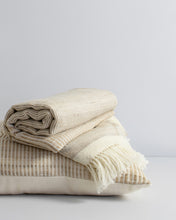 Load image into Gallery viewer, Navajo Woven Pillow | Straw + Off White

