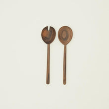 Load image into Gallery viewer, Simple Walnut Salad Servers - Set of 2
